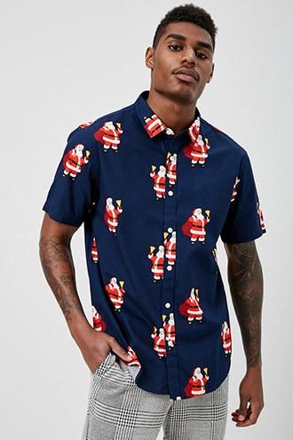 Forever21 Classic Santa Shirt