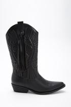 Forever21 Faux Leather Tasseled Boots