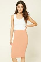 Forever21 Plus Women's  Stretch-knit Bodycon Skirt