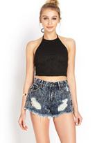 Forever21 Dearly Distressed Denim Shorts