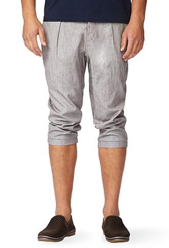 21 Men Linen-blend Cropped Trousers