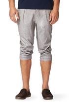 21 Men Linen-blend Cropped Trousers