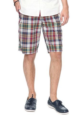 21 Men Madras Plaid Shorts
