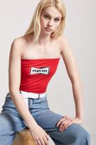 Forever21 Tokyo Graphic Tube Top
