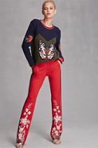 Forever21 Cherry Paris Butterfly Sweater