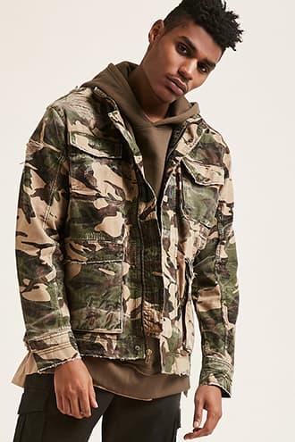 Forever21 Jordan Craig  Camo Cargo Jacket