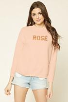 Forever21 Women's  Rosa(c) Graphic Sweatshirt