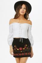 Forever21 Lace-up Corset Top