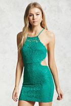 Forever21 Lace Tie-back Mini Dress