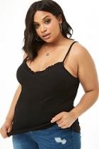 Forever21 Plus Size Ribbed Ruffle Cami
