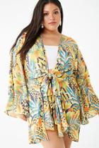 Forever21 Plus Size Animal & Tropical Print Swim Cover-up