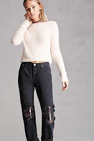 Forever21 Women's  Black Pixie And Diamond Jeans