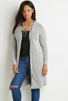 Forever21 Plus Marled Open-front Cardigan