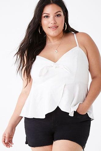 Forever21 Plus Size Bow Tulip-hem Cami