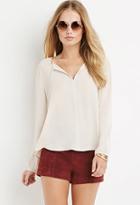 Forever21 Tie-neck Blouse