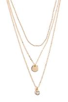 Forever21 Cz Layered Necklace