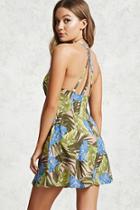 Forever21 Contemporary Tropical Print Mini Dress