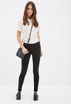 Forever21 Zippered Low-rise Jeggings