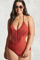Forever21 Plus Size Fringed One-piece