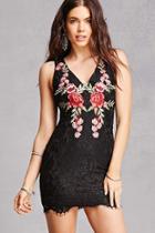 Forever21 Crochet Lace Floral Dress