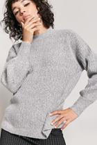 Forever21 Ribbed Knit Balloon-sleeve Sweater