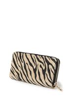 Forever21 Faux Fur Zebra Print Wallet