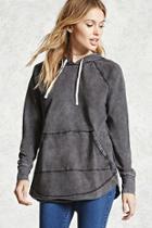 Forever21 Contemporary Longline Hoodie