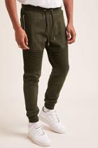 Forever21 Fleece Quilted-knee Joggers