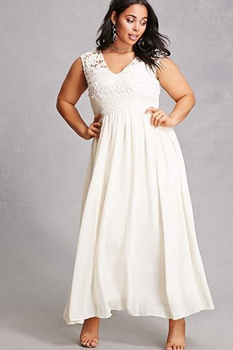 Forever21 Soieblu Crochet Gown