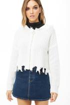 Forever21 Distressed Ribbed Pull-ring Jacket