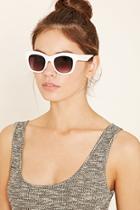 Forever21 White & Grey Square Sunglasses