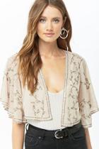 Forever21 Sheer Sequin & Beaded Jacket