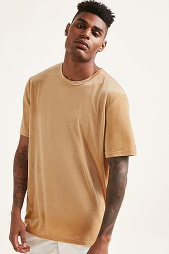 Forever21 Velvet Crew Neck Tee