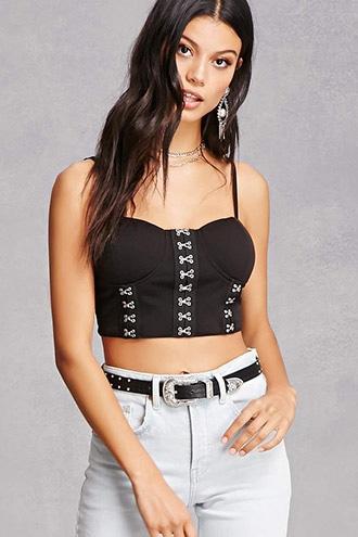 Forever21 Hook-eye Cropped Cami