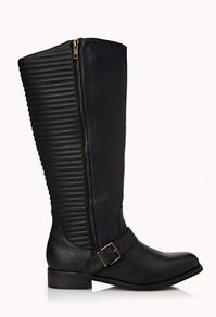 Forever21 Biker-chic Moto Boots