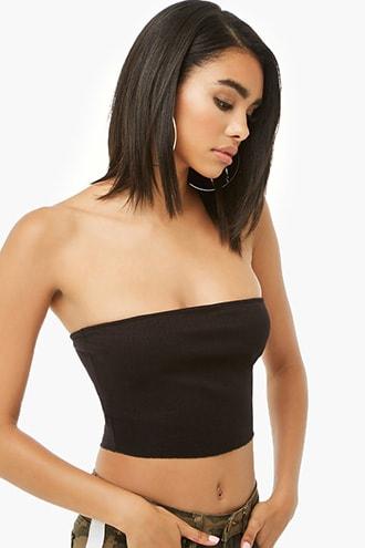 Forever21 Ribbed Knit Tube Crop Top