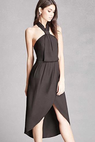 Forever21 Tulip-hem Halter Dress