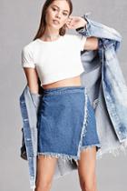 Forever21 Denim Wrap Mini Skirt