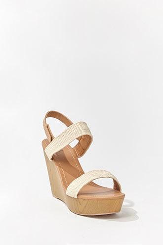 Forever21 Wicker Wedge Heels