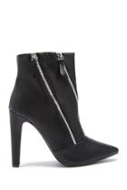 Forever21 Faux Leather Zippered Booties