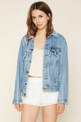 Forever21 Women's  Floral-embroidered Shorts
