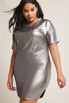 Forever21 Plus Size Metallic T-shirt Dress
