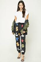 Forever21 French Terry Emoji Sweatpants