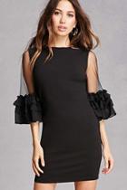 Forever21 Ruffle-sleeve Mini Dress