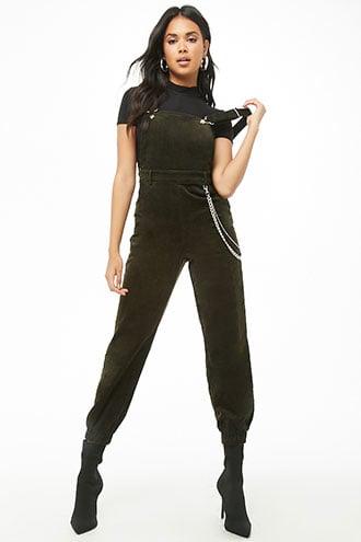 Forever21 Corduroy Jogger Overalls
