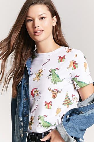 Forever21 Christmas Graphic Tee