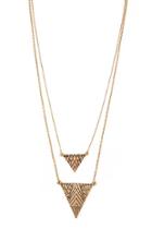 Forever21 Layered Geo-shaped Necklace