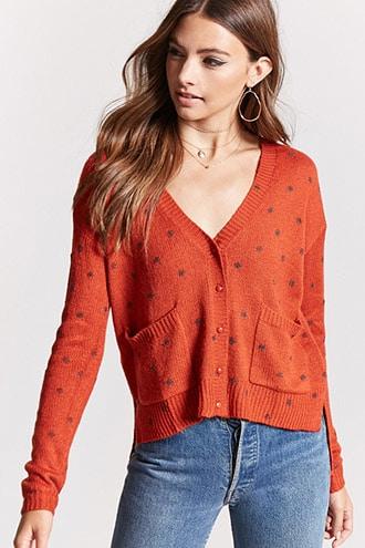 Forever21 Abstract Pattern Cardigan