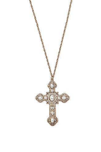 Forever21 Ornate Cross Necklace