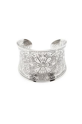 Forever21 Floral Curved Cuff